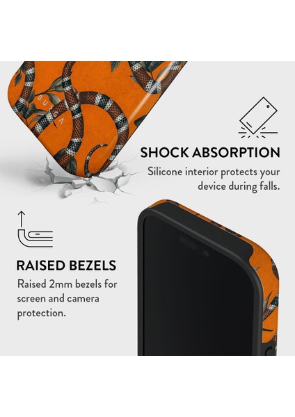 Iphone Uyumlu Burga Çift Tabanlı Dayanıklı Bitter Apricot Desenli Kılıf fırsatları