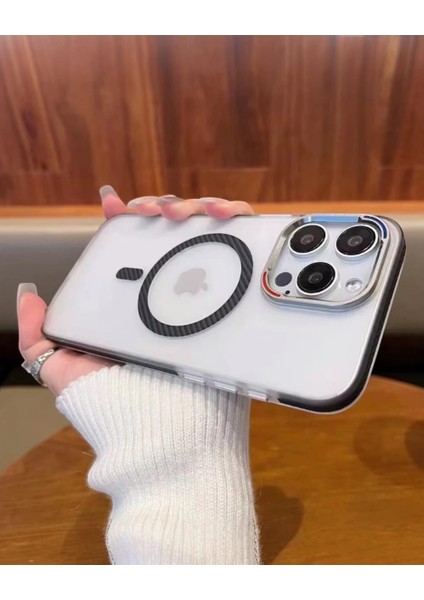 Iphone Uyumlu Mat Karbonfiber Magsafe Destekli Kılıf