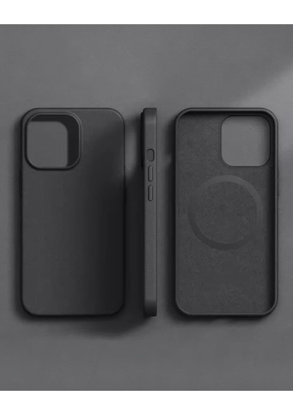 Iphone Uyumlu Içi Süet Hakiki Deri Animasyonlu Magsafe Destekli Kılıf