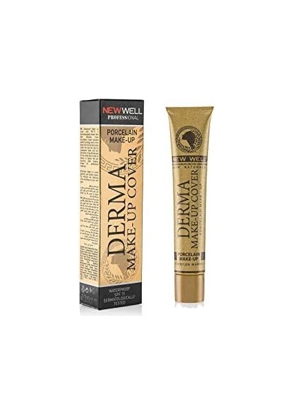 New Well Derma Make-Up Cover Foundation - Gold 1 Paket (1 x 50 G)