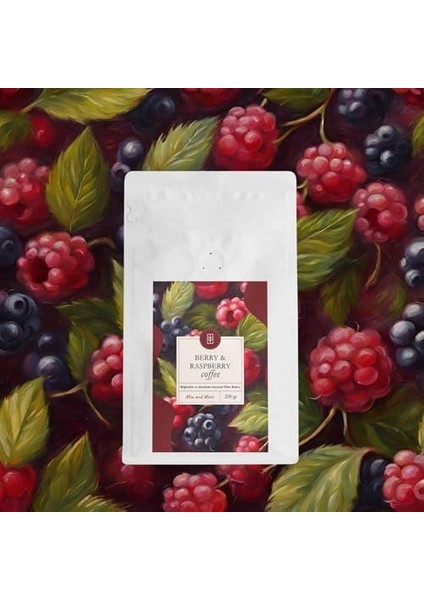 Mim And More Berry & Raspberry Coffee - Böğürtlen ve Ahududu Aromalı Kahve Filtre Kahve, 200 gr