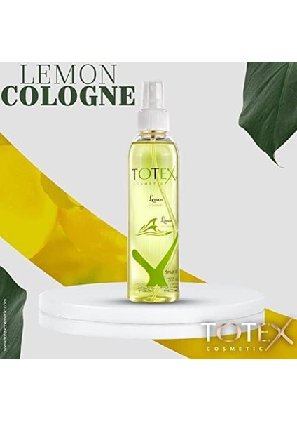 Totex Limon Kolonya | Tıraş Sonrası Kolonyası | Dezenfektan Temizleyici Antibakteriyel |%80 Alkol Sprey Kolonya 200ML fiyatları