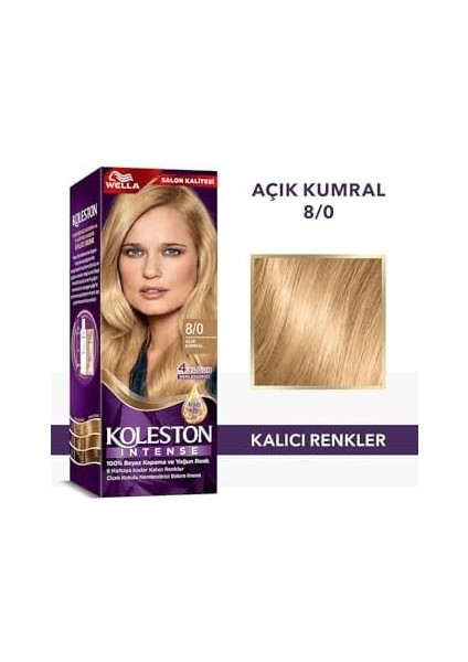 Koleston Intense 8-0 Açık Kumral Saç Boyası fiyatları