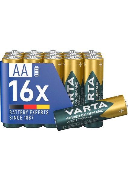 Varta Power On Demand Rech. Power Aa 2100MAH 2x8 Foil