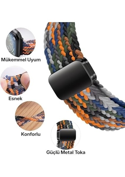 ile Uyumlu Metal Manyetik Tokalı Esnek ve Konforlu Örgü Kordon Kullanımı Kayış modelleri