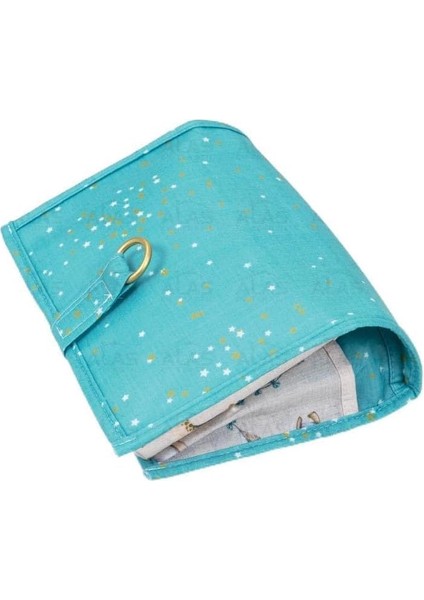 Figiza® Baby Alt Açma Bakım Çantası – Soft Yeşil | Erkek Bebek Alt Değiştirme Organizeri, Taşınabilir Bakım Çantası, 24X40 cm