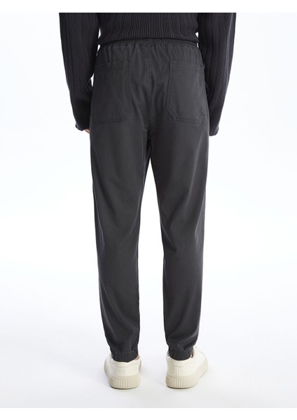 Yeni Sezon Standart Kalıp Gabardin Erkek Jogger Pantolon fırsatları