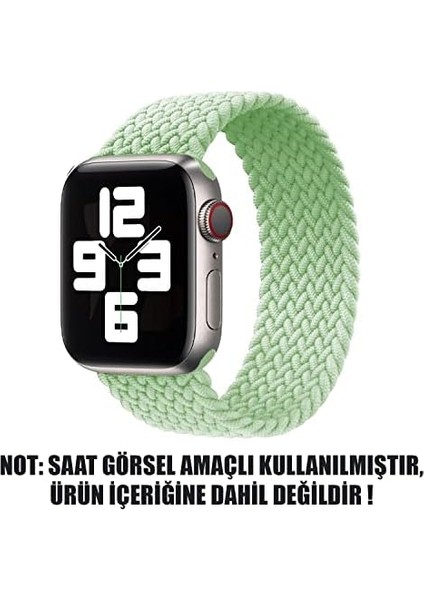 Series 5 44MM Için Kordon, (Medium Size, 147MM) Knitted Fabric Loop Açık Yeşil [ Series 5 44MM ile Uyumlu Kordon - Açık Yeşil] modelleri