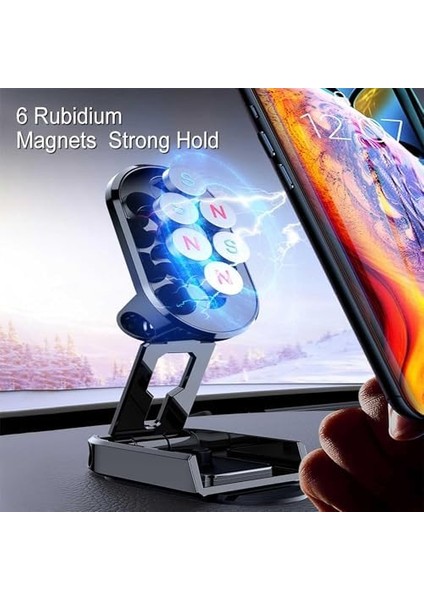 Teknosepetim Manyetik Telefon Tutucu, Evrensel Fit Dashboard Telefon Tutucu Araç Için Esnek Kararlı Sabitleme 360 ​​° Döndürme Katlanır Küçülür Mıknatıslı modelleri