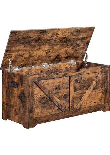 Ayakkabı Bankı, Depolama Alanlı Oturma Bankı, Oturma Sandığı, 2 Menteşesi, Saklama Dolabı, Ahır Tarzı, 40 x 100 x 46 Cm, LSB060T01