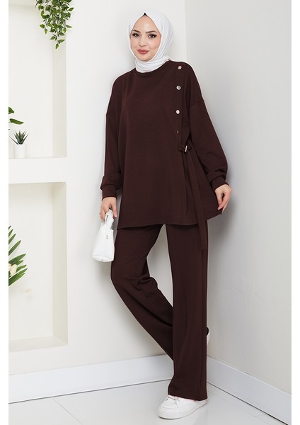 Çıtçıt Detaylı Oysho Ikili Takım 1624 - Acı Kahve