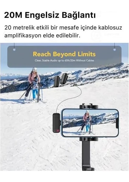 Kablosuz Yaka Mikrofonu Mikrofon Seti (2’li) - Lightning Girişli, Şarj Kutulu, Gürültü Engelleyici, Tak-Çalıştır, Vlog, Röportaj ve Canlı Yayın Için Uyumlu fiyatları