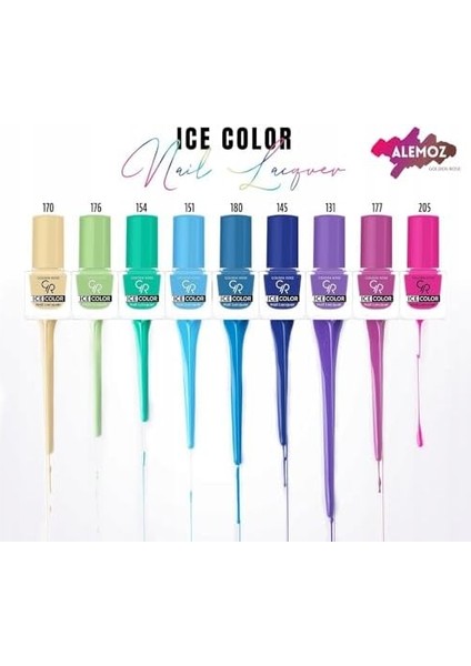 Golden Rose Ice Color Nail Lacquer Glitter NO:225 - Oje fiyatları