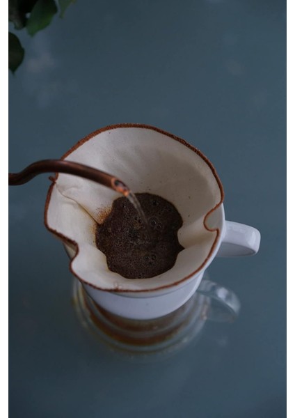 Adet) "çift Katlı" V-60.4 Yıkanabilir, Kumaş, Organik Kahve Filtresi, AĞARTILMAMIŞ%100 Ham Pamuk - Ekolojik Filtre (2 Adet)