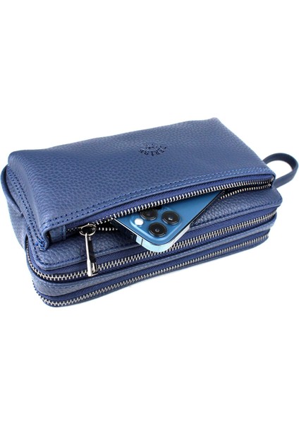 Erkek Lacivert El Çantası Bileklik Kemerli Portföy Çanta El Çantası modelleri