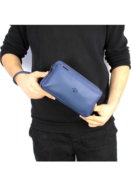 Erkek Lacivert El Çantası Bileklik Kemerli Portföy Çanta El Çantası indirimleri