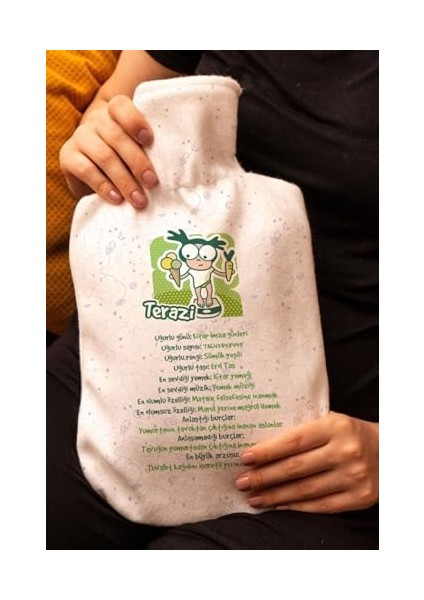 Hediyesepeti Terazi Burçlarına Hediye Esprili Yorumlu Sıcak Su Torbası - Tasarım Termofor - El Ayak Isıtıcı