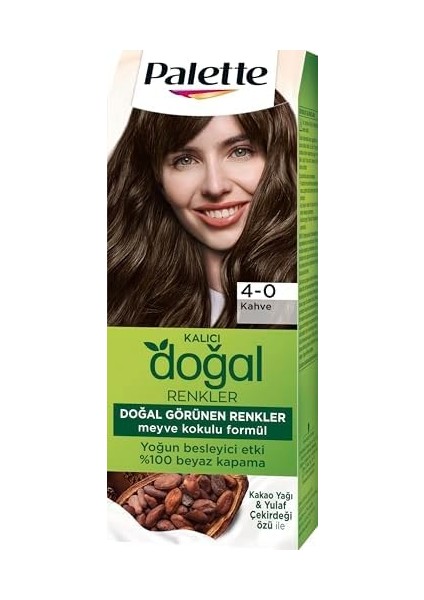 Palette Kalıcı Doğal Renkler 4-0 Amber Kahve Saç Boyası fiyatları