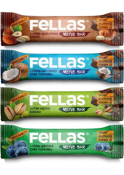 Fellas Meyve Bar, Karma Kutu (4 Çeşit), 12 Adet modelleri