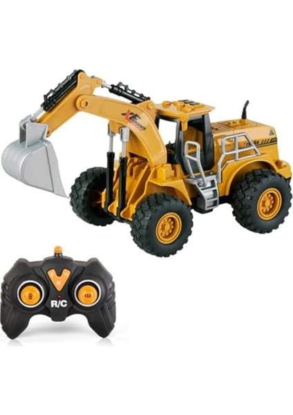 Buhar Atan Şarjlı Uzaktan Kumandalı Bulldozer ve Kepçe 7 Kanallı LED Işıklı Demo Modlu Rc Iş Makinesi (Kepçe) fiyatları