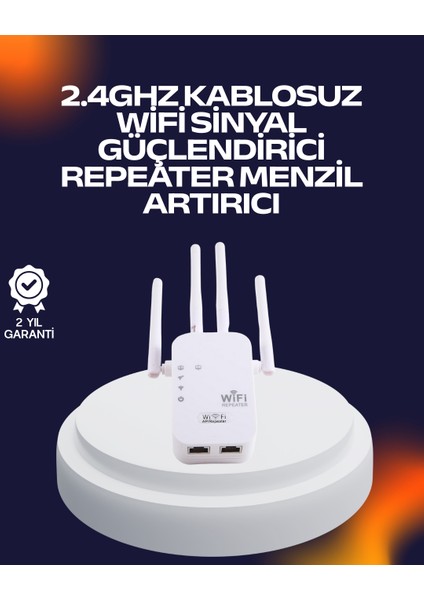 Yüksek Hızlı Parazit Önleyici Wifi Repeater Router - GMS2191-9778