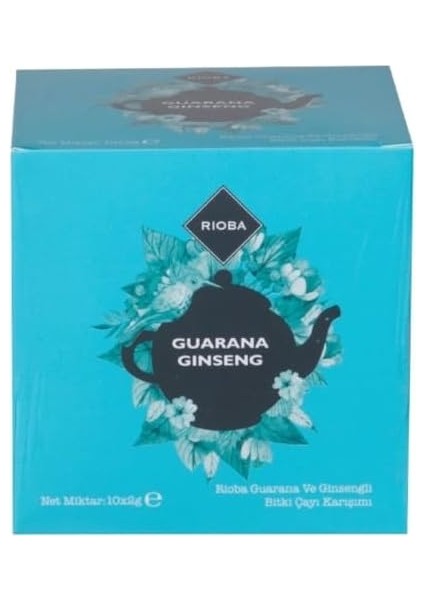 Rioba Guarana Ginseng Karışımlı Bitki Çayı, 2 G * 10 Poşet fiyatları