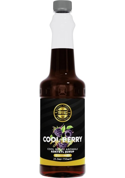 Tüfekçi Berry Hibiscus ( Berry) Aromalı Şurup 750 ml – Kahve, Kokteyl, Pasta ve Tatlılar Için, Aroma, Gerçek Pancar Şekeri