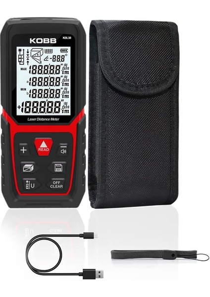 KBL50 50M Profesyonel Li-Ion Şarjlı Metre