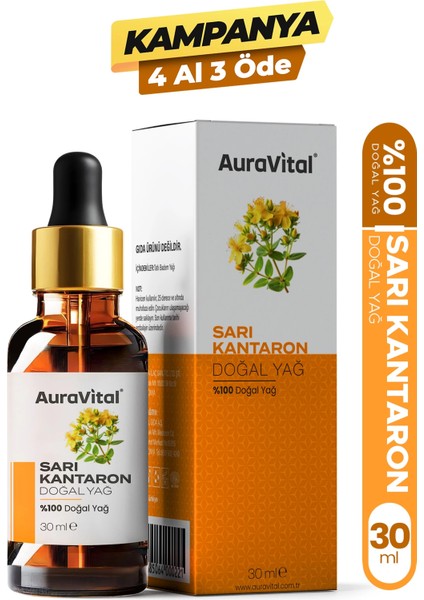 Sarı Kantaron Yağı 30 ml % 100 Saf ve Doğal
