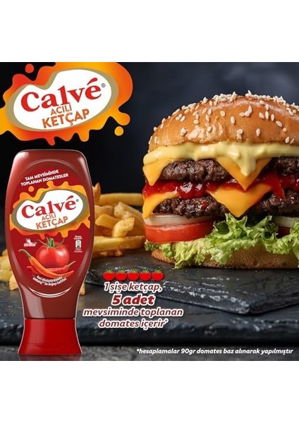 Calve Acılı Ketçap+Yağı Azaltılmış Mayonez 2'li Set 1150 G fiyatları