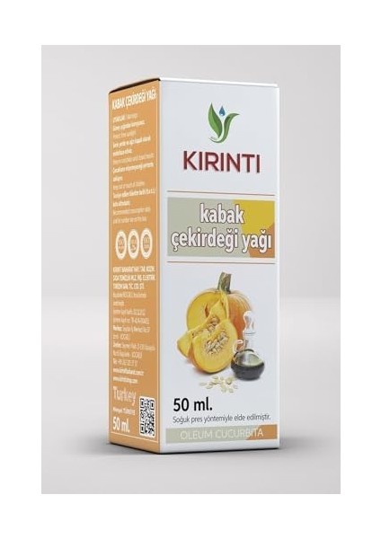 Kırıntı 2000 Kabak Çekirdeği Yağı 50 ml