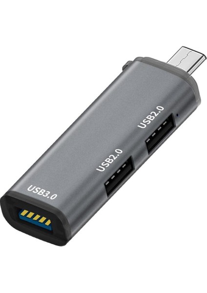 BN10 ve Için 3in1 Alüminyum Type-C To USB 5gbps 3.0 Çoklayıcı Otg