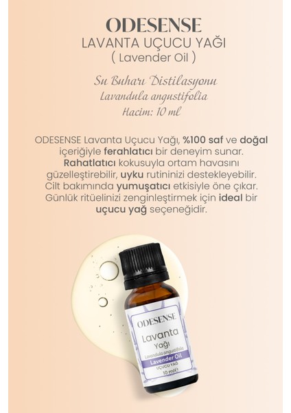 Tıbbi Lavanta Uçucu Yağı 10 ml Doğal ve Saf İçerik Damlalıklı Kapaklı Şişe Kese fiyatları