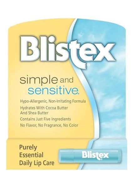 Blistex Sensitive - Hassas Dudaklar Için Besleyici ve Nemlendirici Dudak Bakım Kremi 1 Adet fiyatları