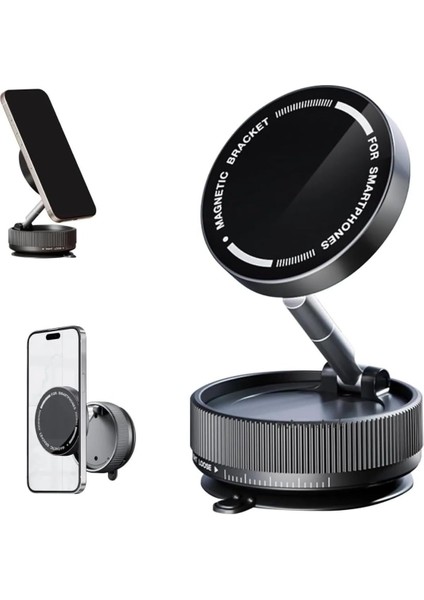 Manyetik Araç Içi Telefon Tutucu [vakumlu Telefon Tutucu Güçlü Mıknatıs iphone 11-16 Pro Max Uyumlu ] Titreşime Dayanıklı Telefon Tutucu Çıkarılıbilir Vakum Tutucu ile Uyumlu