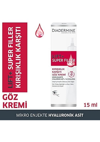 Diadermine Lift+ Superfiller Göz Kremi, 15 ml