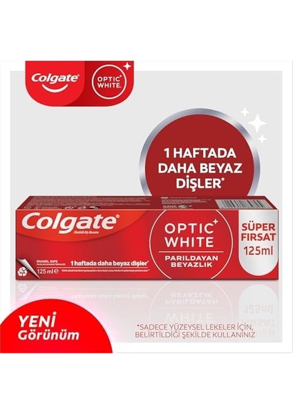 Colgate Optic White Parıldayan Beyazlık Diş Macunu 125 ml fiyatları