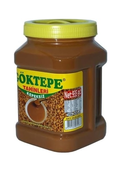 Göktepe Kepeksiz 935GR Bozkır Tahini Plastik Kutu, Odun Ateşinde Çifte Kavrulmuş (KEPEKSİZ-935GR) fiyatları
