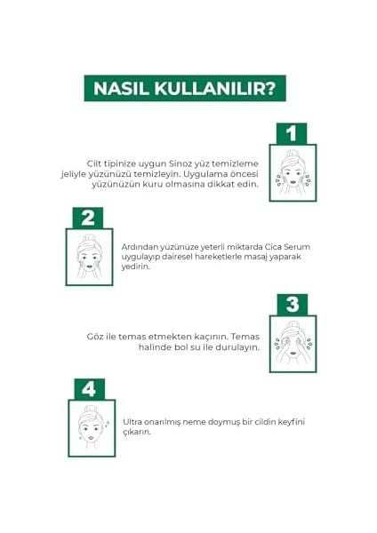 Sinoz Pure Cica Ultra Onarıcı ve Besleyici Bakım Serumu 30 ml