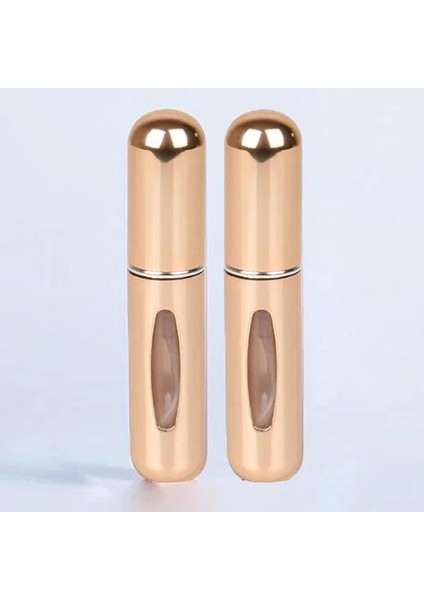 Promosyonca Taşınabilir Parfüm Şişesi, 2'li Set, Cam Göstergeli (Gold)