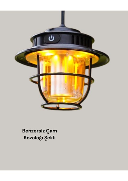 Çam Kozalağı Şekilli Retro Kamp Gece Lambası - CHT8562-8132 indirimleri