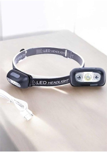 Kafa Lambası Kamp Lambası Sensörlü Şarjlı Ayarlanabilir - CHT1894-5106 fırsatları