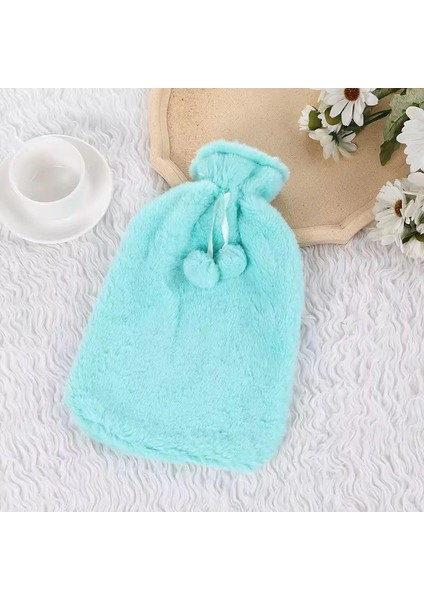 Orret Home 2 Litre Kılıflı Peluş Sıcak Su Torbası – Yumuşak ve Sızdırmaz Tasarım, Pon Pon Süslemeli Termos, Kış Ayları Için Isıtıcı Termal Torba-Ayak Isıtmak ve Ağrılar Için Ideal-Asorti Renk