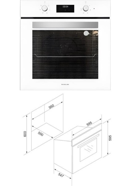 Beyaz Ankastre Set (CS5700E6W01 OCAK/S2-BO6502W02 FIRIN/3457 Soho Davlumbaz) modelleri