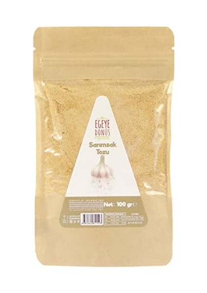 Egeye Dönüş Glutensiz Sarımsak Tozu - 100 Gr. (Yüksek Aroma - Öğütülmüş Sarımsak - Katkı Koruyucu Içermez)