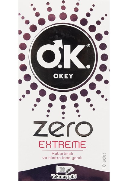 Okey Zero Extreme Prezervatif 10 Adet