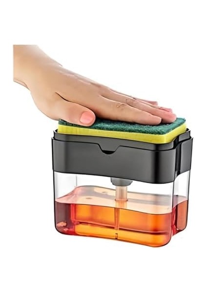 Basmalı Sünger Hazneli Deterjanlık Mutfak Banyo Bulaşık Deterjanlığı Sünger Hediyeli fiyatları