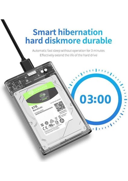 Gn-66 Şeffaf 2.5 Inç Sata Harddisk Kutusu 3.1 Type-C - Sabit Diski Taşınabilir Disk Yapar fiyatları