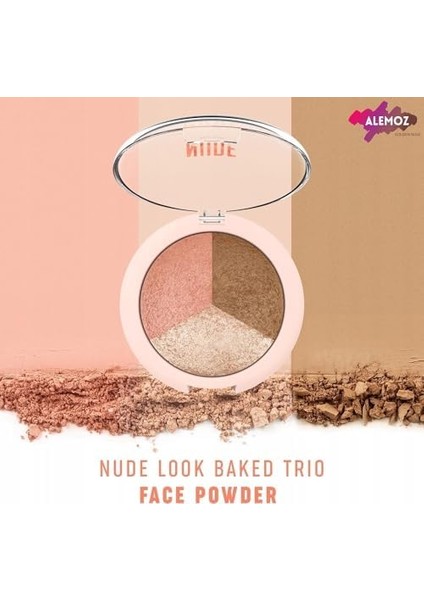 Golden Rose Nude Look Baked Trio Face Powder Üçlü Pudra fiyatları