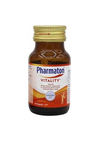 Pharmaton Vitality 60 Tablet - Ginseng G115, Multivitamin ve Mineraller fiyatları